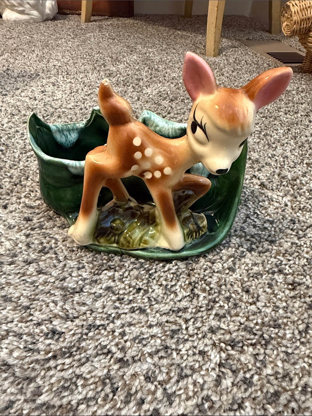 Royal Copley VINTAGE BAMBI PLANTER FIGURAL C. 1950-60'S DISNEY DEER FAWN